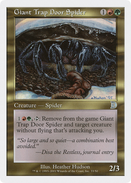 Giant Trap Door Spider (DKM-033) - Deckmasters