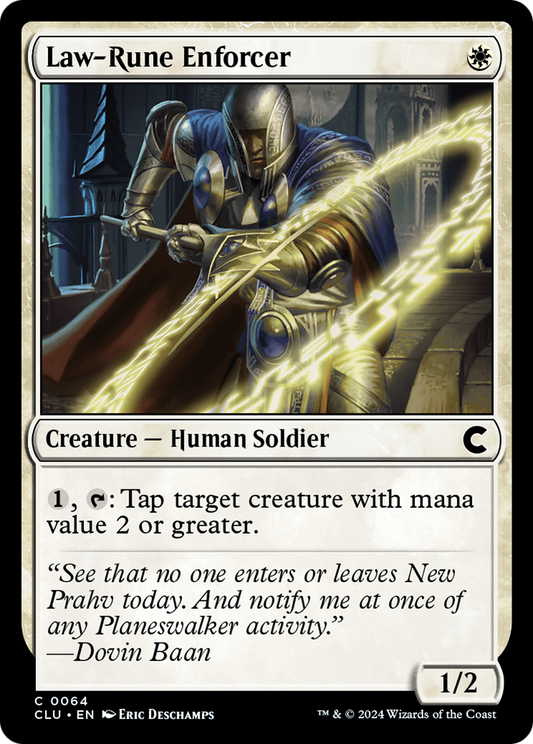 Law-Rune Enforcer (CLU-064) - Ravnica: Clue Edition