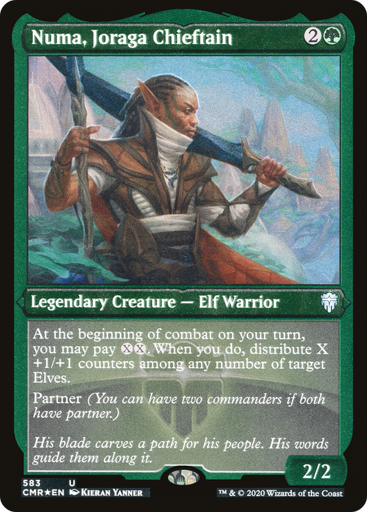 Numa, Joraga Chieftain (CMR-583) - Commander Legends Etched Foil