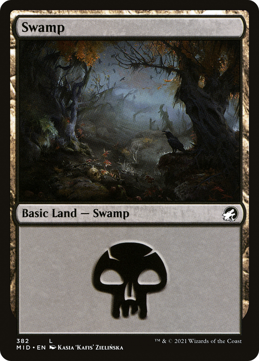 Swamp (MID-382) - Innistrad: Midnight Hunt Foil