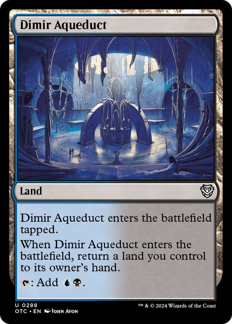 Dimir Aqueduct (OTC-288) - Outlaws of Thunder Junction Commander