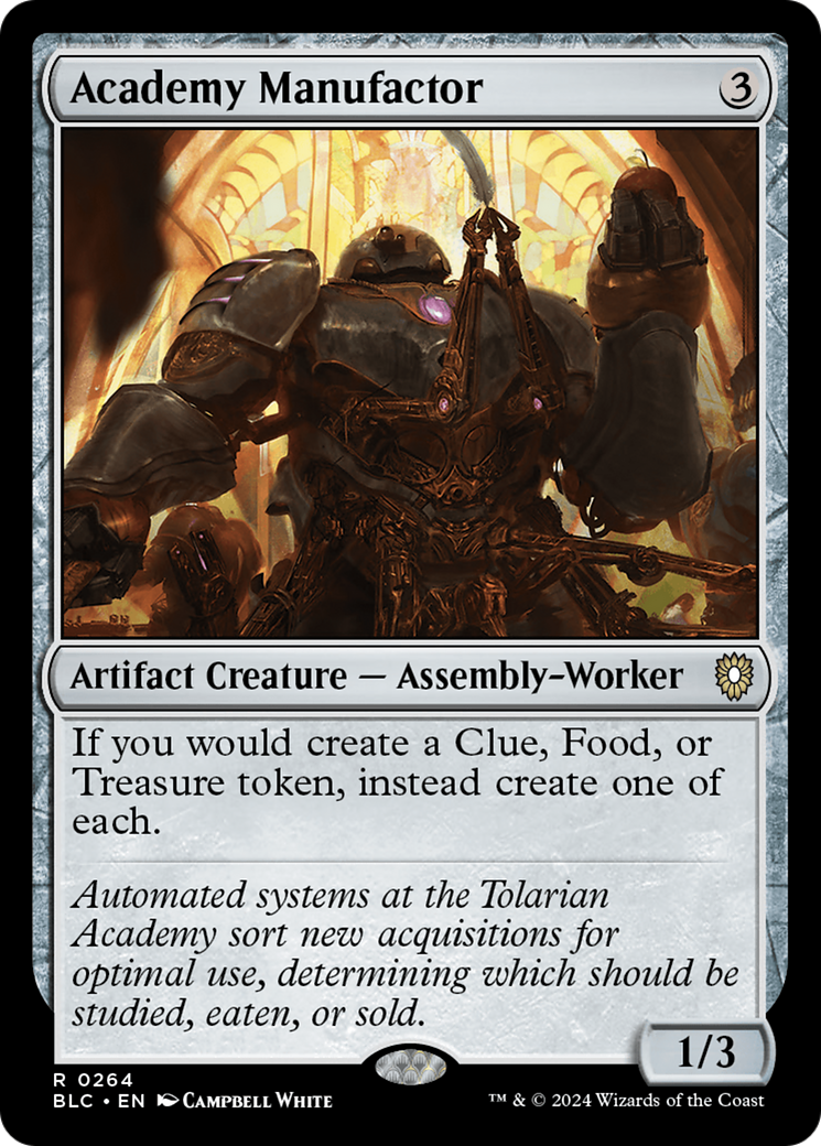 Academy Manufactor (BLC-264) - Bloomburrow Commander