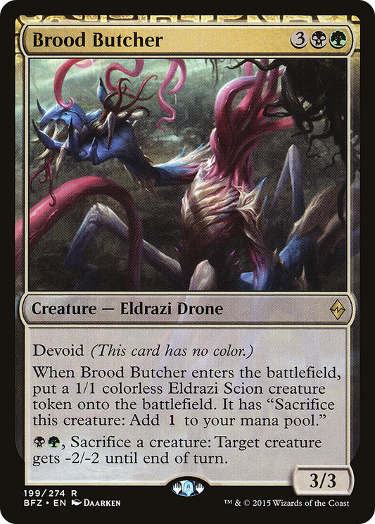 Brood Butcher  (BFZ-199) - Battle for Zendikar: (devoid) Foil