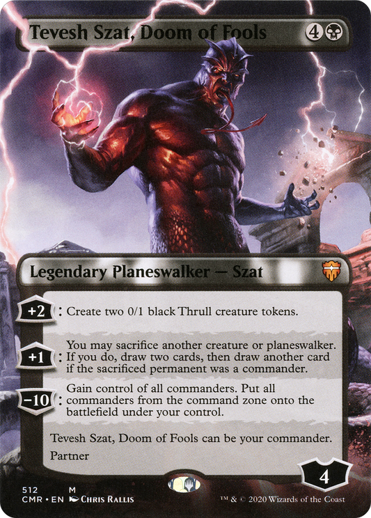 Tevesh Szat, Doom of Fools (CMR-512) - Commander Legends (Borderless)