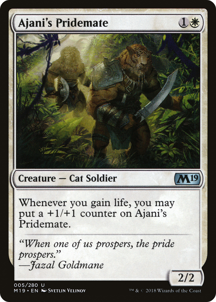 Ajani's Pridemate (M19-005) - Core Set 2019