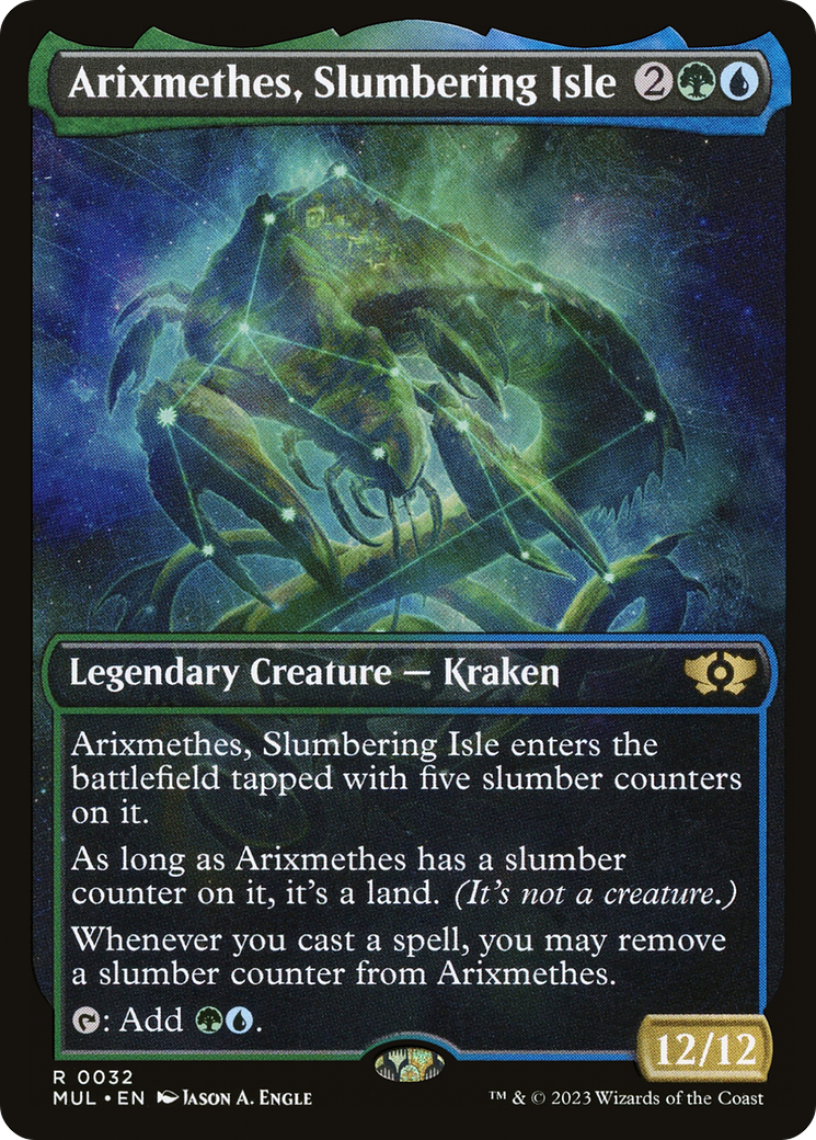 Arixmethes, Slumbering Isle (MUL-032) - Multiverse Legends: (Showcase) Foil