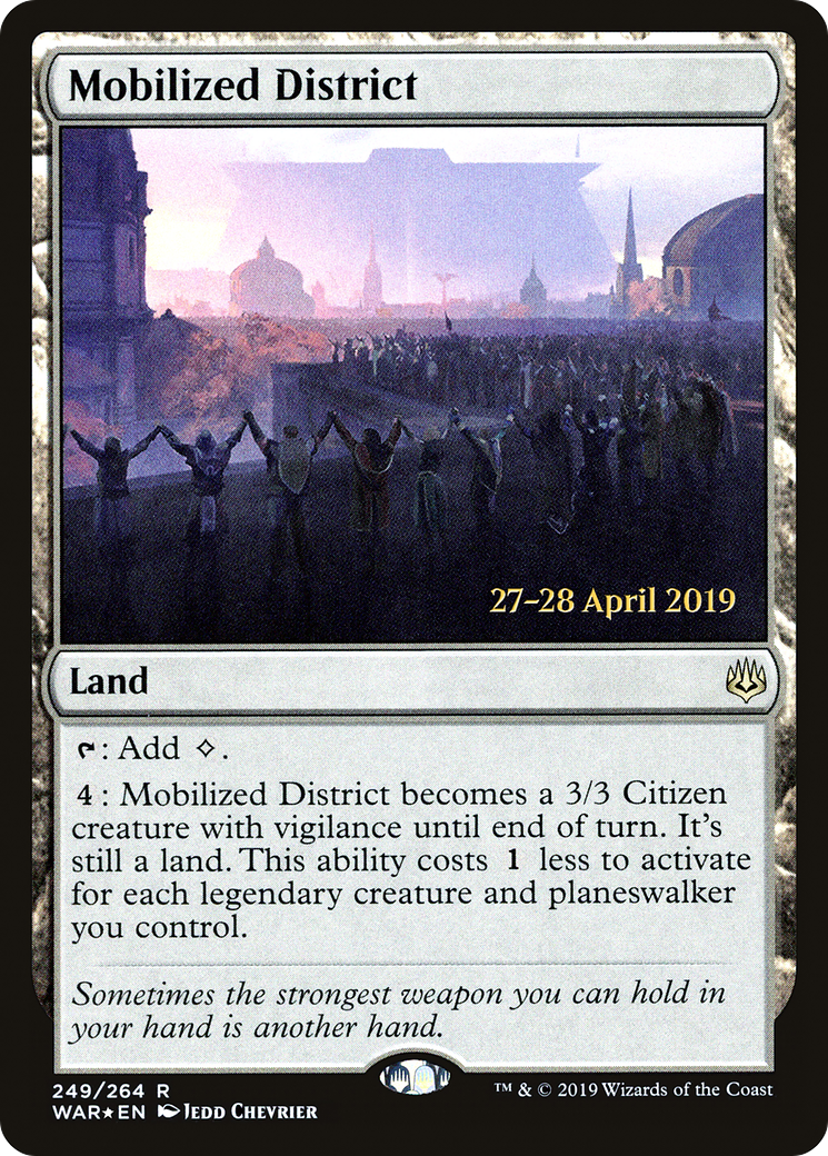 Mobilized District (PWAR-249S) - War of the Spark Promos Foil