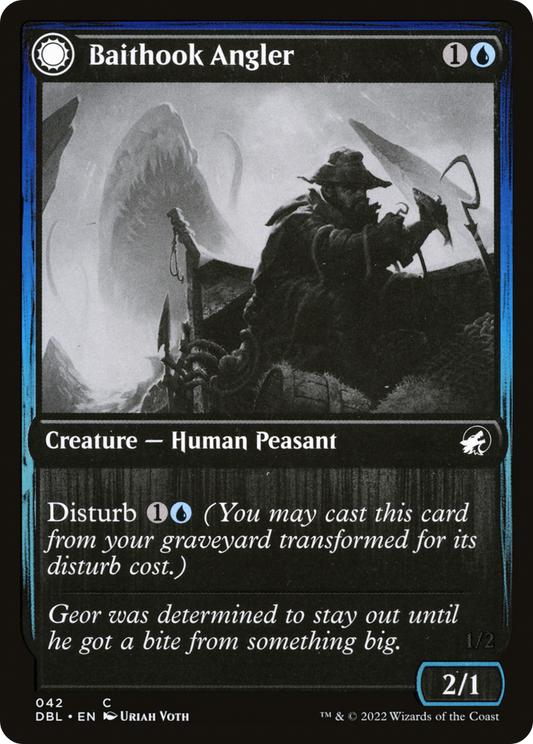 Baithook Angler // Hook-Haunt Drifter (DBL-042) - Innistrad: Double Feature: (Double Faced Transform) Foil