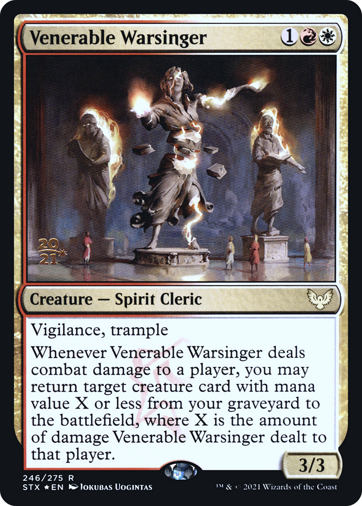 Venerable Warsinger (PRE-246S) - Strixhaven: School of Mages Promos (Prerelease) Foil