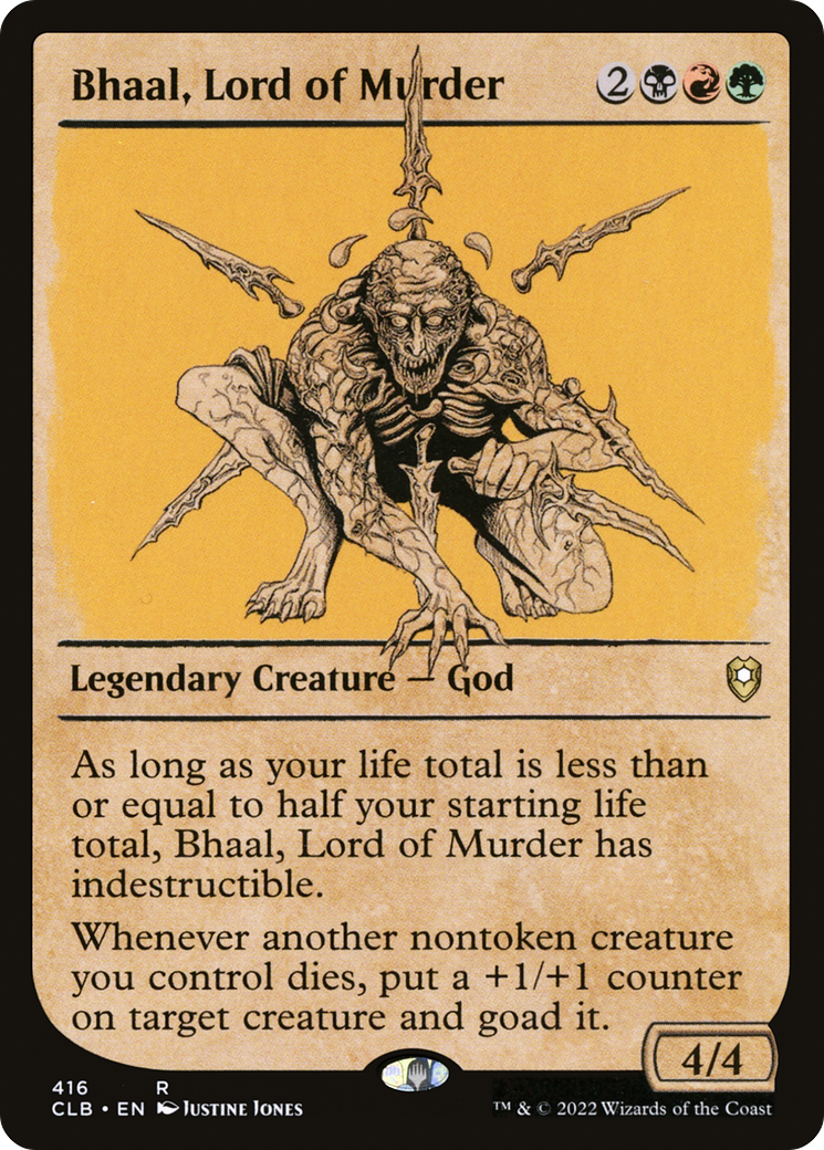 Bhaal, Lord of Murder (CLB-416) - Commander Legends: Battle for Baldur's Gate: (Showcase) Foil