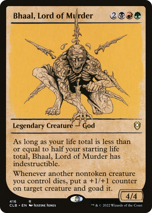 Bhaal, Lord of Murder (CLB-416) - Commander Legends: Battle for Baldur's Gate: (Showcase) Foil