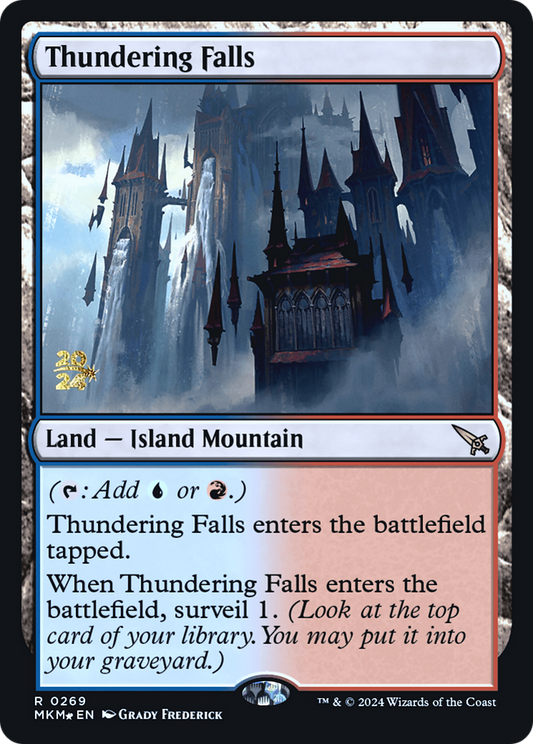 Thundering Falls (PMKM-269S) - Murders at Karlov Manor Promos Foil