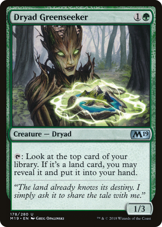 Dryad Greenseeker (M19-178) - Core Set 2019 Foil