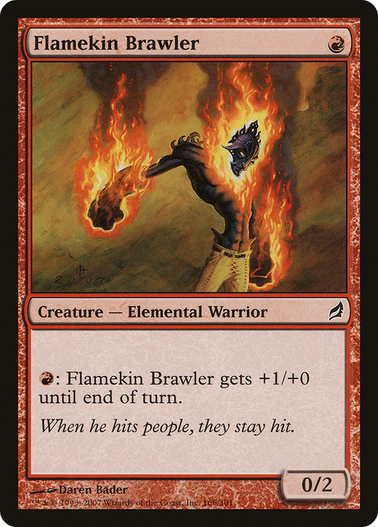 Flamekin Brawler (LRW-166) - Lorwyn Foil