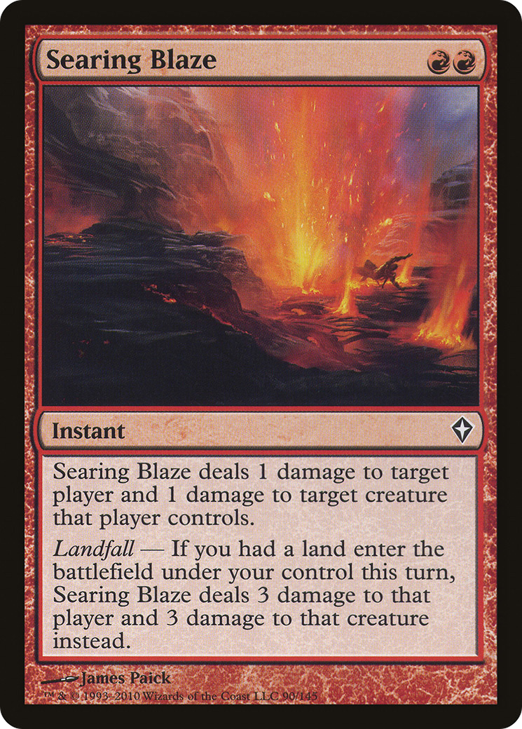 Searing Blaze (WWK-090) - Worldwake Foil