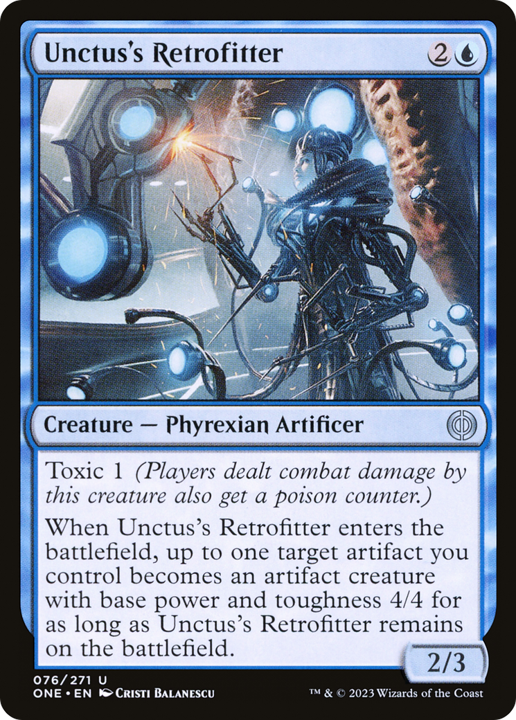 Unctus's Retrofitter (ONE-076) - Phyrexia: All Will Be One Foil