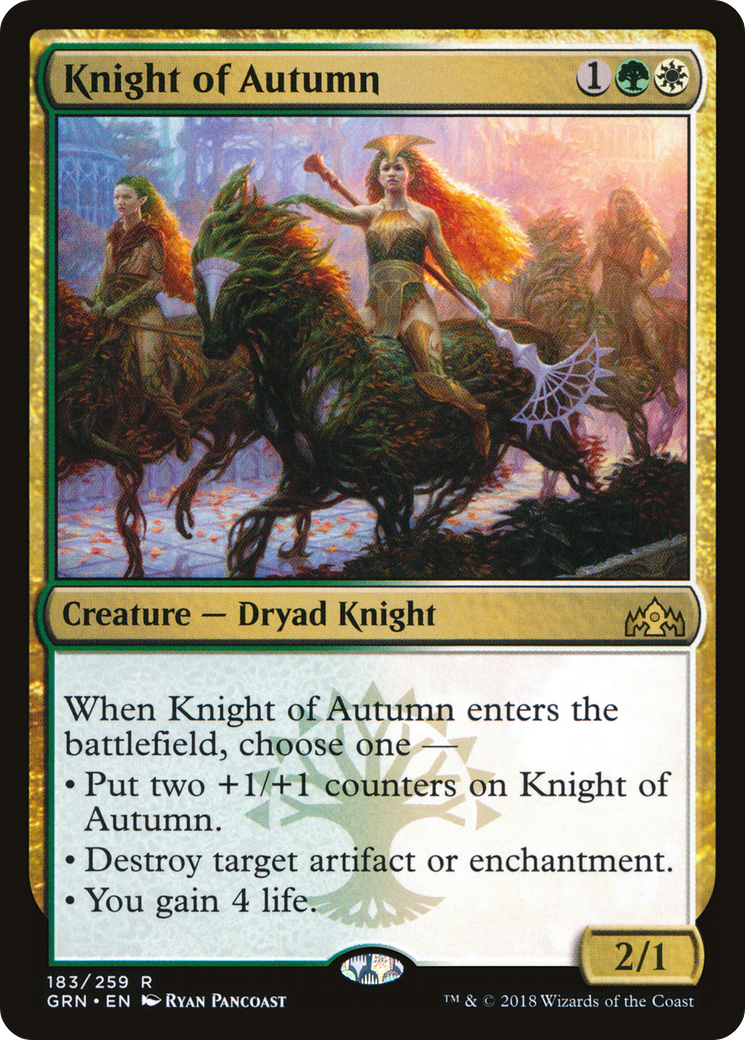 Knight of Autumn (GRN-183) - Guilds of Ravnica