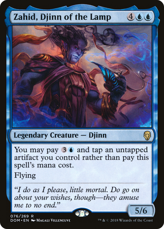 Zahid, Djinn of the Lamp (DOM-076) - Dominaria Foil