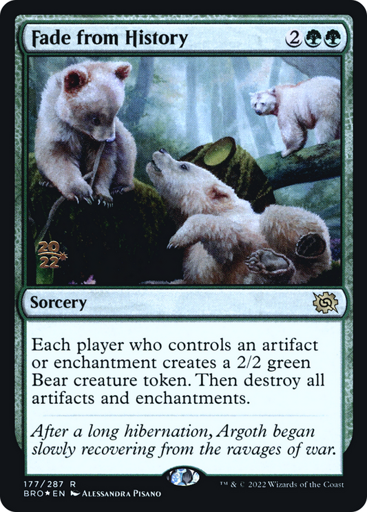 Fade from History (PRE-177) - The Brothers' War Promos Foil