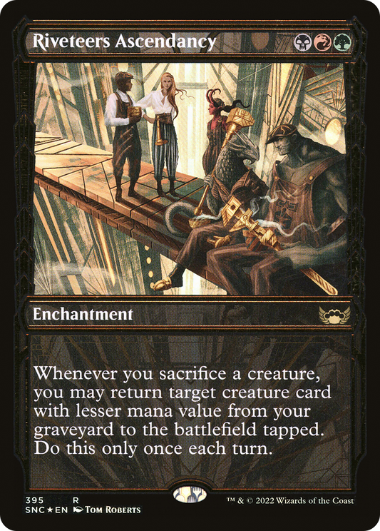 Riveteers Ascendancy (Gilded Foil) (SNC-395) - Streets of New Capenna: (Showcase) Foil