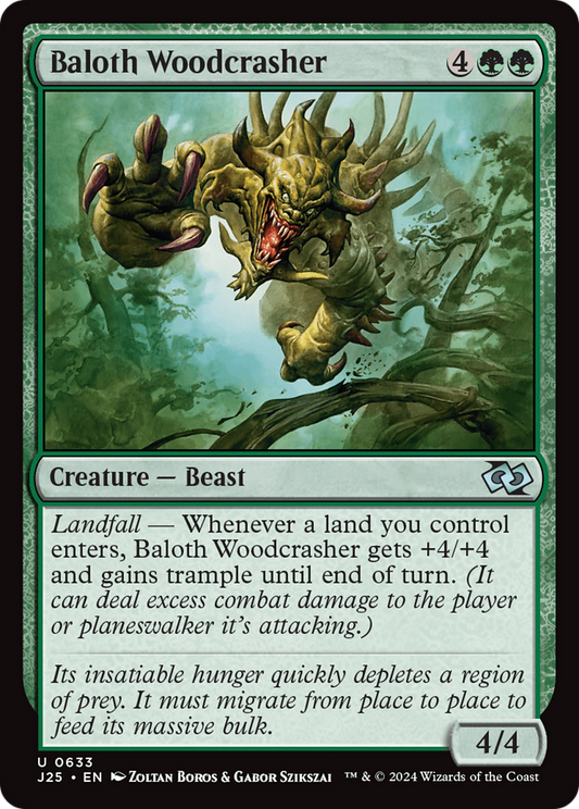 Baloth Woodcrasher (J25-633) - Foundations Jumpstart Foil