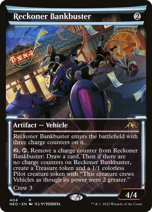 Reckoner Bankbuster (Showcase) (NEO-404) - Kamigawa: Neon Dynasty: (Showcase)