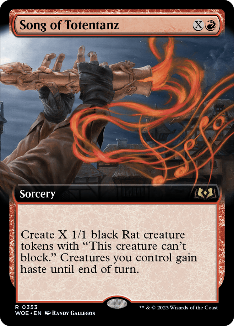 Song of Totentanz (Extended Art)  (WOE-353) - Wilds of Eldraine: (Extended Art)