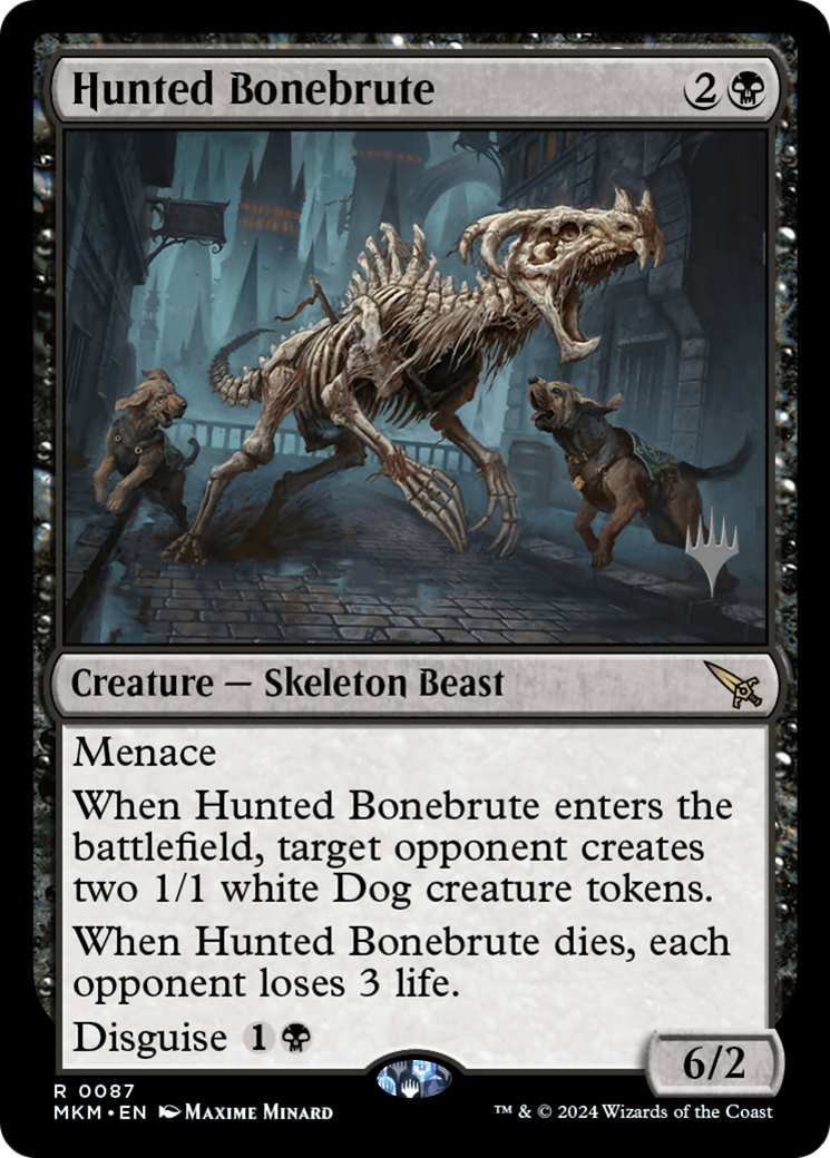 Hunted Bonebrute (PMKM-87P) - Murders at Karlov Manor Promos Foil