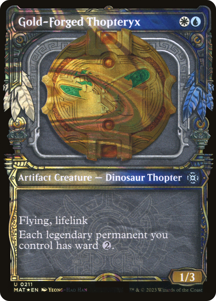 Gold-Forged Thopteryx (MAT-211) - March of the Machine: The Aftermath: (Showcase) Foil