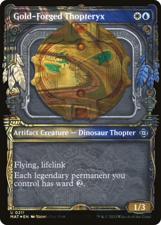 Gold-Forged Thopteryx (MAT-211) - March of the Machine: The Aftermath: (Showcase) Foil