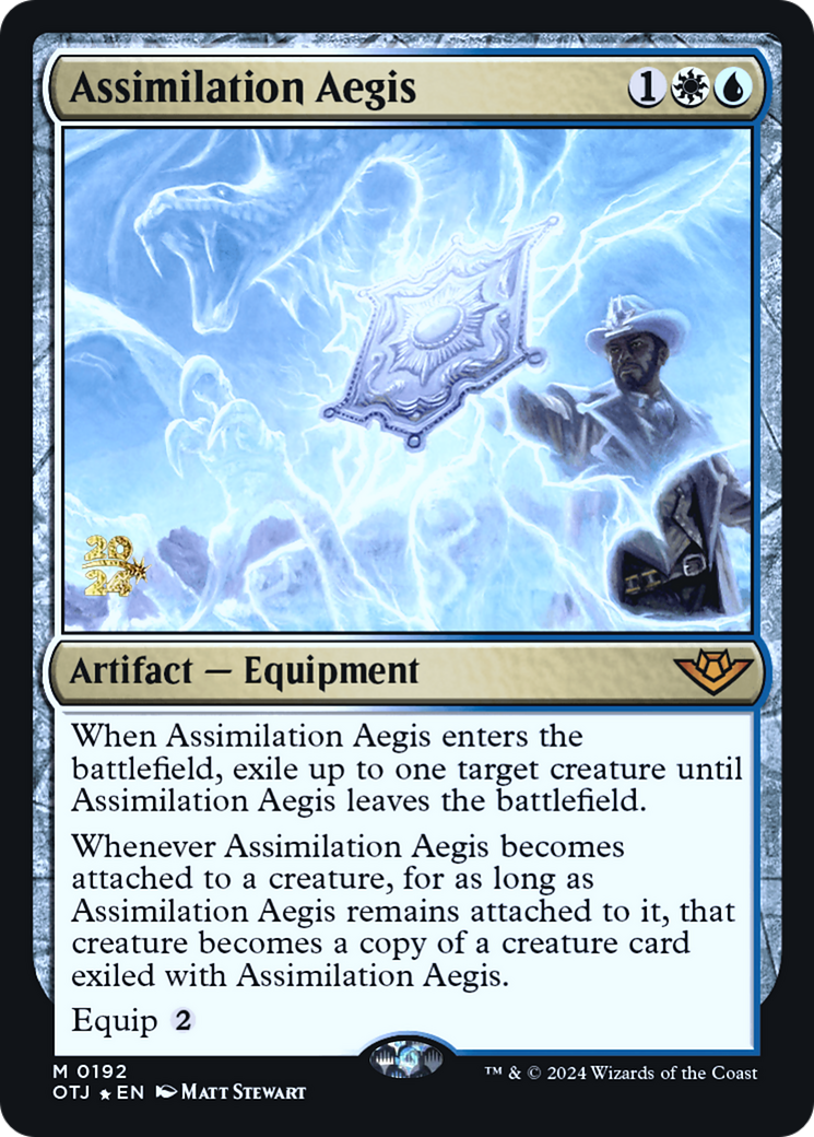 Assimilation Aegis (PRE-192) - Outlaws of Thunder Junction Promos (Prerelease) Foil
