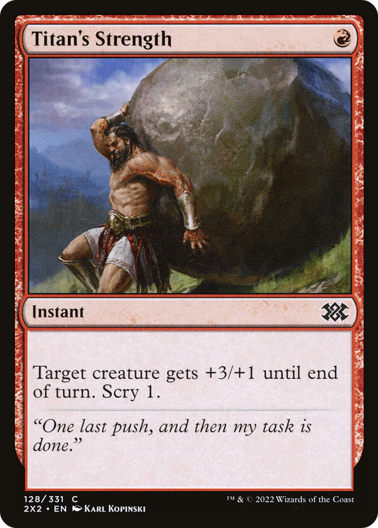 Titan's Strength (2X2-128) - Double Masters 2022 Foil