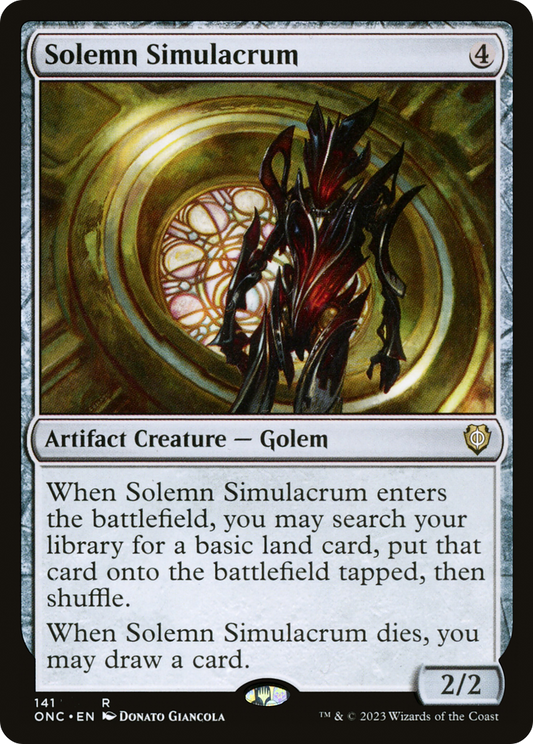 Solemn Simulacrum (ONC-141) - Phyrexia: All Will Be One Commander