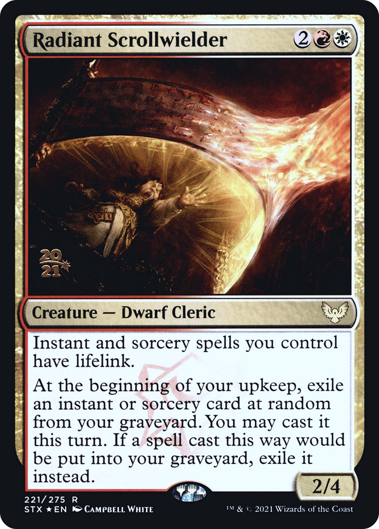 Radiant Scrollwielder (PRE-221S) - Strixhaven: School of Mages Promos (Prerelease) Foil