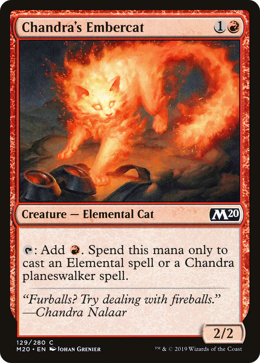 Chandra's Embercat (M20-129) - Core Set 2020 Foil