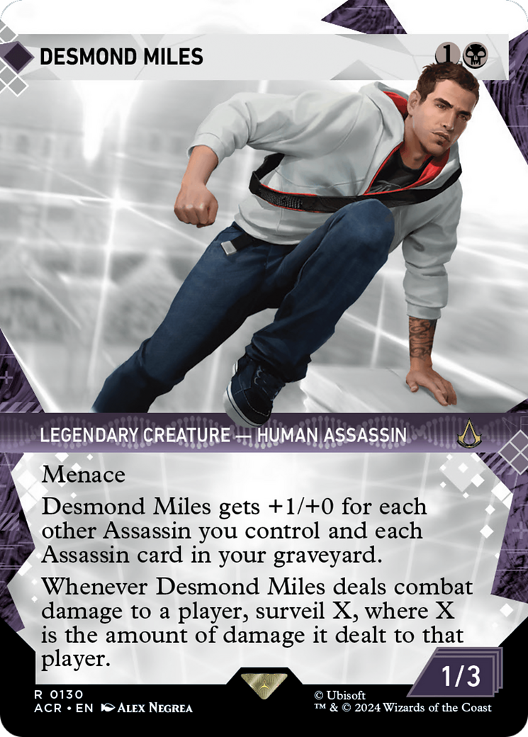 Desmond Miles (ACR-130) - Assassin's Creed: (Showcase) (Borderless) Foil