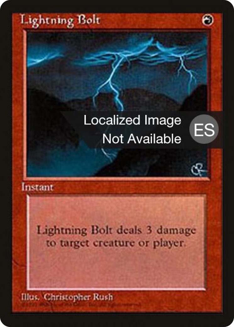 Lightning Bolt (4BB-208) - Fourth Edition Foreign Black Border