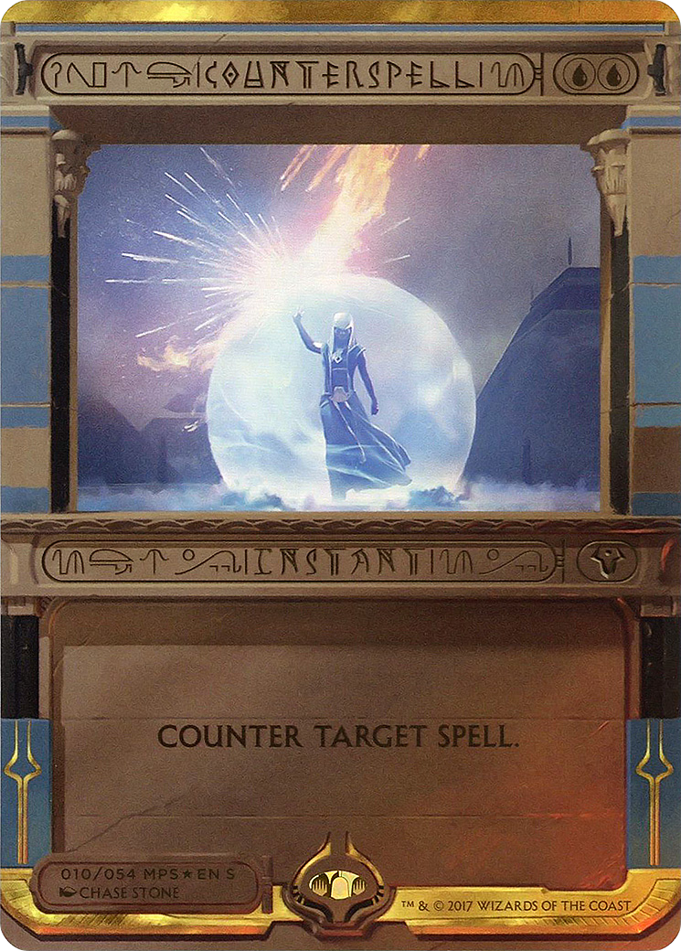 Counterspell (MP2-010) - Amonkhet Invocations (Borderless) Foil