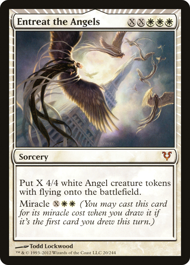 Entreat the Angels  (AVR-020) - Avacyn Restored: (miracle) Foil