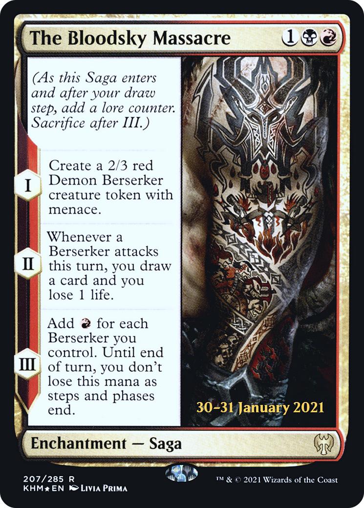 The Bloodsky Massacre (PKHM-207S) - Kaldheim Promos Foil