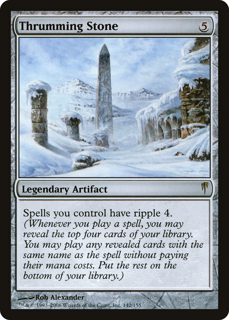 Thrumming Stone (CSP-142) - Coldsnap Foil