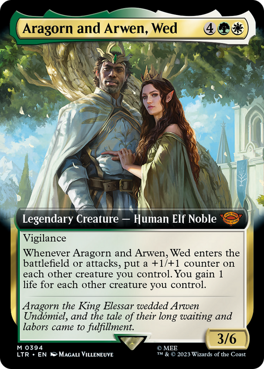 Aragorn and Arwen, Wed (LTR-394) - The Lord of the Rings: Tales of Middle-earth: (Extended Art)