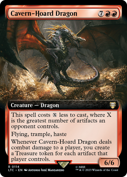 Cavern-Hoard Dragon (Extended Art) (LTC-114) - Tales of Middle-earth Commander: (Extended Art) Foil