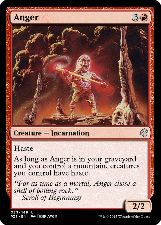 Anger (PZ1-053) - Legendary Cube Prize Pack