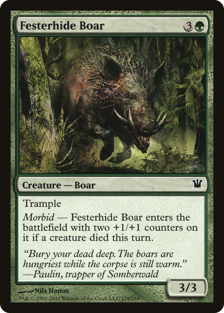 Festerhide Boar (ISD-179) - Innistrad