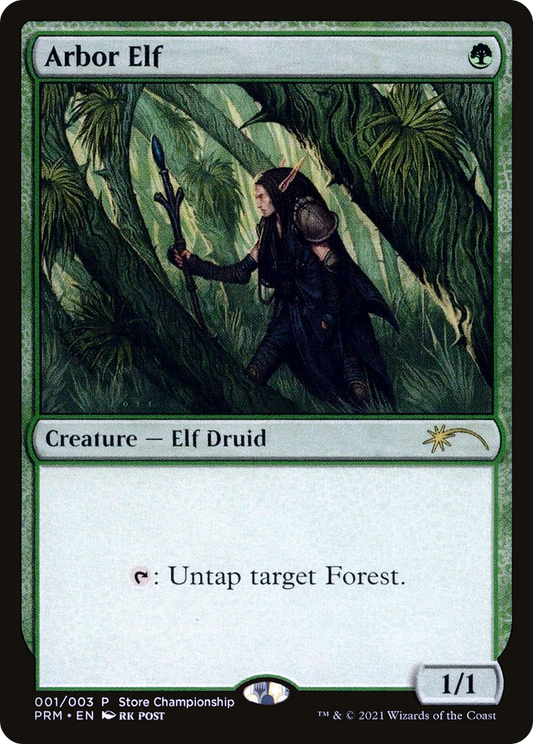 Arbor Elf (PWP21-001) - Wizards Play Network 2021 Foil