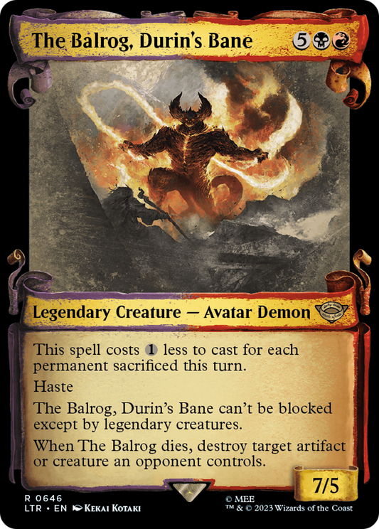 The Balrog, Durin's Bane (LTR-646) - The Lord of the Rings: Tales of Middle-earth: (Showcase)