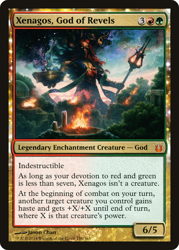 Xenagos, God of Revels (BNG-156) - Born of the Gods Foil
