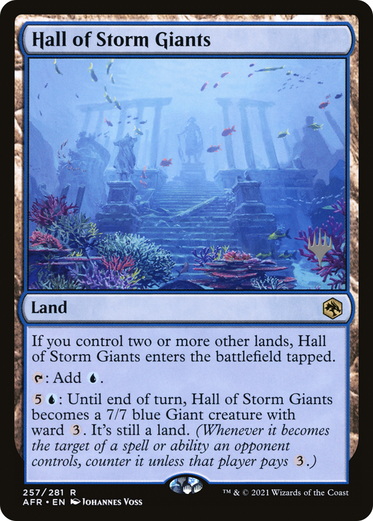 Hall of Storm Giants (PPAFR-257P) - Adventures in the Forgotten Realms Promos (Promo Pack) Foil