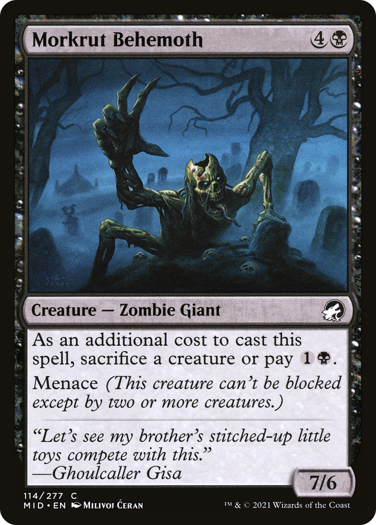 Morkrut Behemoth (MID-114) - Innistrad: Midnight Hunt Foil